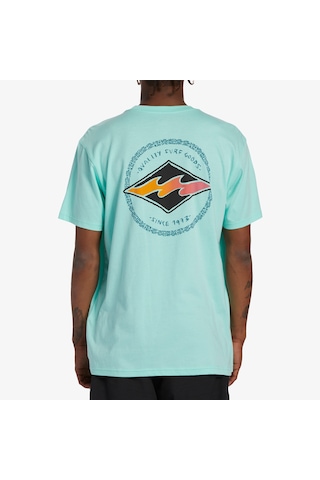Billabong Rotor Diamond Erkek Yeşil Günlük T-shirt - Abyzt02259