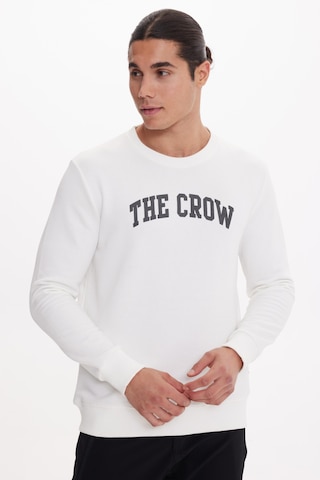 Crow Ekru O-yaka Sweatshırt Ekru