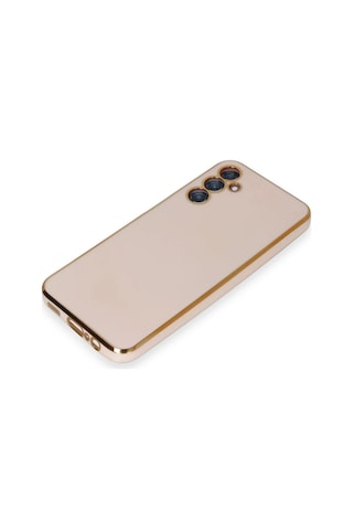 Uray Store Samsung Galaxy Uyumlu  M14 5g Kılıf Volet Silikon - Pembe