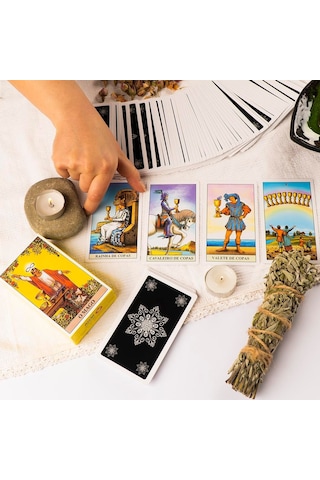 The Rider - Waite O Mago Tarot Deck Tarot Kart Destesi