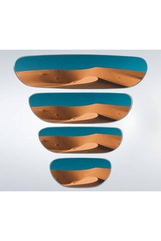 Ova 4'Lü Yapıştırmalı Universal Iç Dikiz Aynası Seti