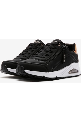 Skechers Uno Gen1 - Zip And Stride Büyük Kız Çocuk Siyah Sneakers 310554l Bkrg Siyah