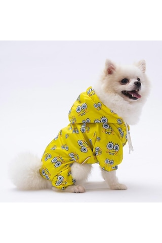 Pettrend Sungerbob Tulum Köpek Kıyafeti Köpek Yağmurluğu