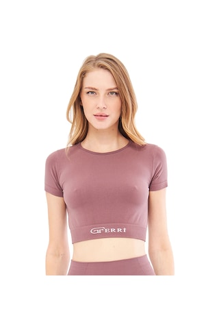 Giorgina Ferri Yumuşak Dokulu, Esnek Yoga, Koşu, Spor Ve Günlük Crop Top Mila