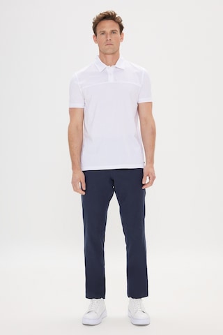 Ac&co Erkek Beyaz Slim Fit Dar Kesim %100 Pamuk Polo Yaka Tişört