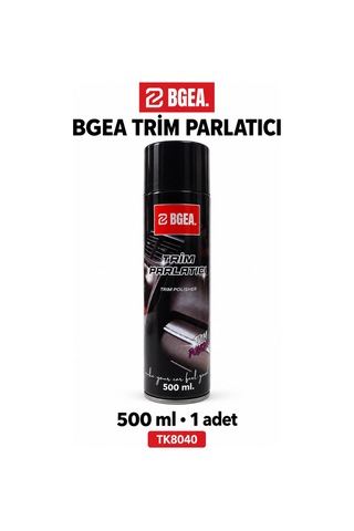 Bgea Trim Parlatıcı Sprey 500 Ml Plastik Ve Vinil Yüzey Bakımı Trim Polisher