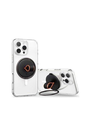 Magfit O-mag Apple Uyumlu iPhone İçin Manyetik Telefon Tutucu Magsafe Özellikli Ring Siyah Om104 - Amp08552