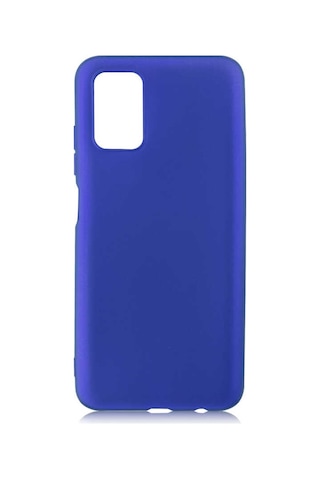 Galaxy A03s Kılıf Zore Premier Silikon Kapak Saks Mavi
