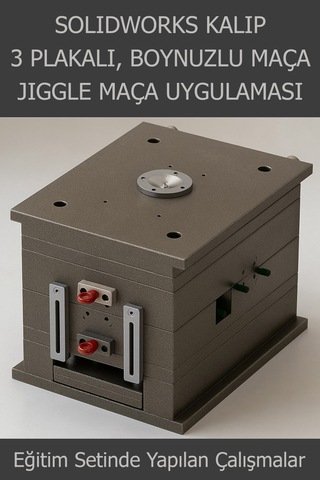 Solidworks Kalıp İleri. 3 Plakalı, Boynuz Maça, Jiggle Maça Uygulama Video Ders Eğitim Seti