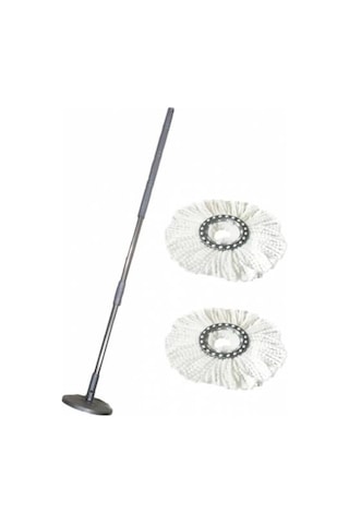 Zambak Temizlik Seti Yedeği Sap + 2 Adet Mop
