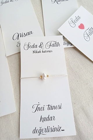 30 Adet Şans Bilekliği - Bride Hediye - Kına Hediye - Nedime