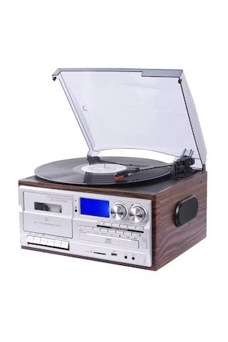 Knstar KN-110 Bluetooth CD Kaset USB Radyo Özellikli Pikap