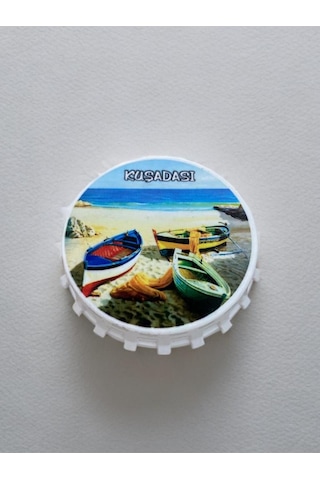 Kuşadası Temalı Kapak Şeklinde Açacak Magnet Şişe Açacağı 62893580