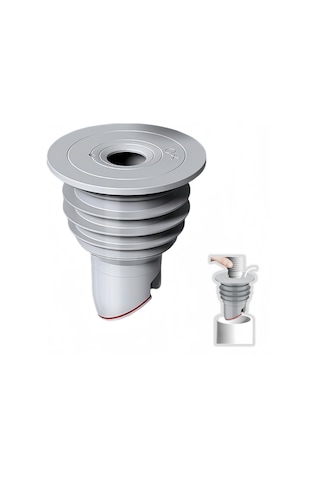 Ximistore9 Gri 60-65mm Çamaşır Makinesi Su Borusu Bağlantısı, Kokuları Engelleme, Tıkanıklık Önleyici, Sıvı Ve Havuz Sızıntısı Önleyici, Yalıtkan Oto Kapatma Tıkanıklık Kapağı Gri