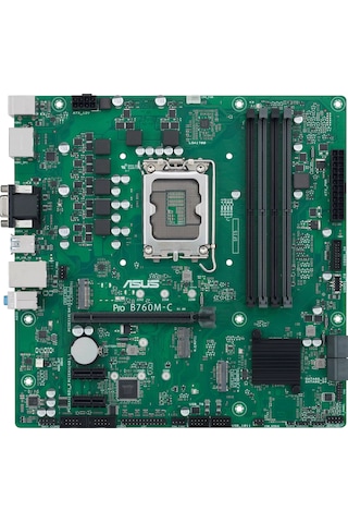 Asus Pro B760M-C-CSM Intel B760 6200 MHz (OC) DDR5 Soket 1700 mATX Anakart