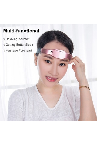 Lemestar Elektrikli Akıllı Baş Masaj Cihazı Sm-518: 3 Seviye Ayarlı, Uyku Sorunları Ve Baş Ağrısı İçin, Rose Gold/siyah Seçenekli, Şarj Edilebilir Siyah