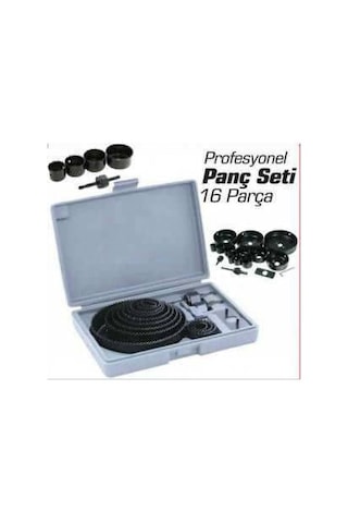 16 Parça Ahşap Kartonpiyer Alçıpan Panç Seti Hızlı