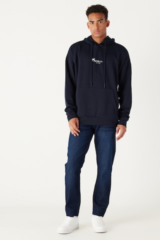 Ac&Co / Altınyıldız Classics Erkek Lacı Oversize Bol Kesim Kapüşonlu Pamuklu Baskılı Sweatshirt
