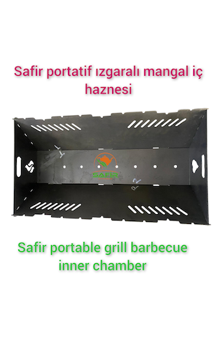 Safir Portatif Izgaralı Mangal Safir Sök-tak Mangal Ateş Çukuru