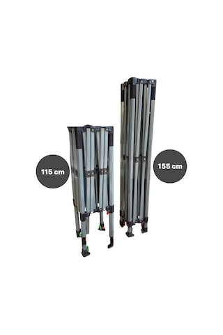 Reyo 3 3 Bagaj Boy Premium Gri Katlanır Çardak 115cm Gri