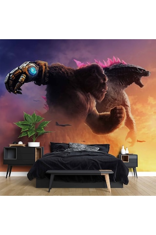 Godzilla & Kong Duvar Kağıdı 1 M²