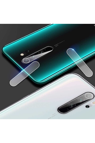 Kilifone - Xiaomi Redmi Note 8 Pro Uyumlu - Kamera Lens Koruyucu Cam Koruma - Şeffaf