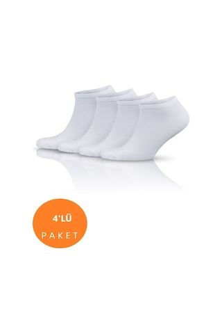 Pallmali Erkek Patik Çorabı 4'Lü 3113 Beyaz
