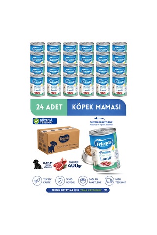 Premium Kuzu Etli Yavru Köpek Konservesi 12x400gr Chunk Special