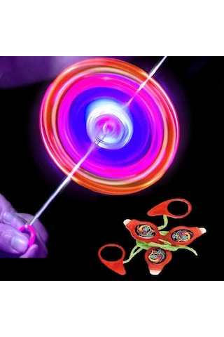 Vıp Renkli Led Işıklı Fırfır Kırmızı Fırfır Yeni Nesil Işıklı Oyuncak Red A Pull It To Top Spining