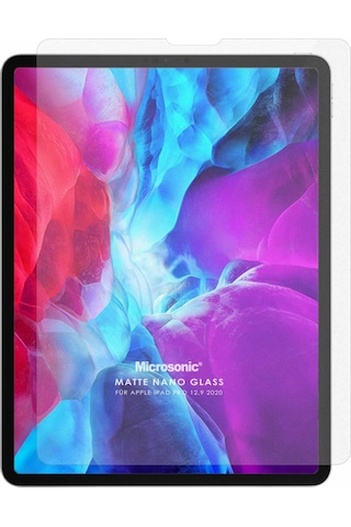 Microsonic Apple Uyumlu iPad Pro 12.9 '' 2018 (A1876-A2014-A1895-A1983) Matte Nano Glass Cam Ekran Koruyucu