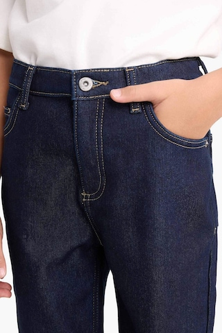 Defacto Erkek Çocuk Straight Fit Düz Paça Jean Polar Astarlı Pantolon F4296a825wnnm34 Mavi