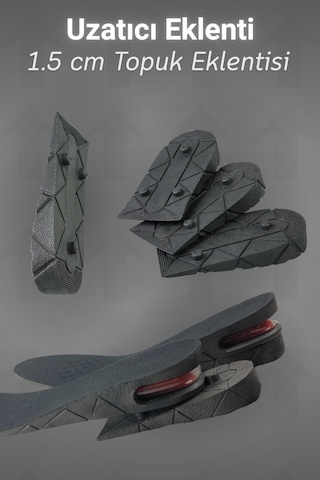 Dopar Boy Uzatıcı Tabanlık 2 Katlı Ayarlanabilir 4.5 Cm Boy Yükseltici İç Taban 35-45