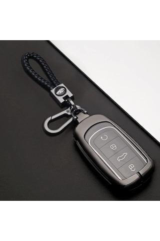 Maiyame 奇瑞 Tiggo 8 Pro İçin Çinko Alaşımlı+tpu Anahtar Kılıfı - Tiggo 7 Pro, 8 Plus, Arrizo 5 Dört Tuşlu Anahtarlara Uygun