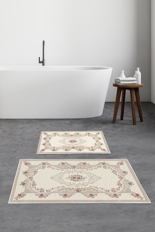 Alanur Trend Kaymaz Taban Dijital Banyo Takımı Kt454 krem