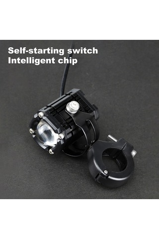 Lemestar Motorsiklet Ve Elektrikli Araçlar İçin 4200lm Led Feneri - 10-100v Çift Lensli, Alüminyum Gövde, Düşük/yüksek Far Modu