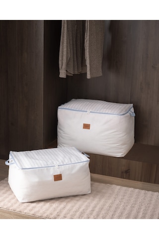 Madame Coco Nuage 2'li Baskılı Hurç - Beyaz/açık Mavi 8684427147696 Çok Renkli