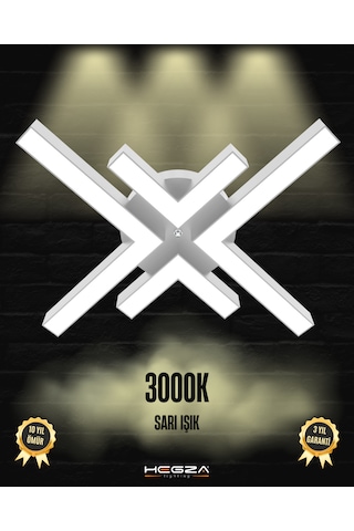 Arana Gri Kasa, Sarı Işık Modern Plafonyer Led Avize GRİ RENK