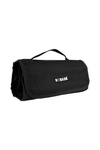 Multi Kalem Kutusu 4 Şeffaf Fermuarlı Bölüm Roll Case Siyah Siyah