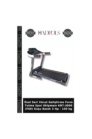 Özel Seri Vücut Geliştirme Form Tutma Spor Ekipmanı Kbt-3000 F60 Koşu Bandı 3 Hp - 150 Kg