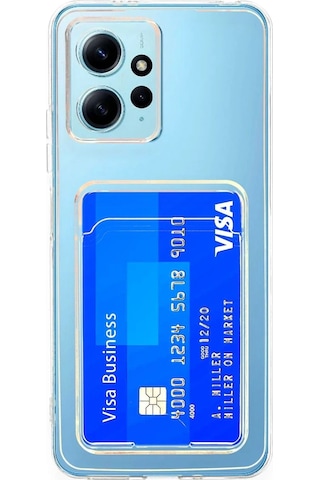 Newface - 216 - Xiaomi Redmi Note 12 4g Kılıf Kart Şeffaf Silikon - Metemıx - - Şeffaf