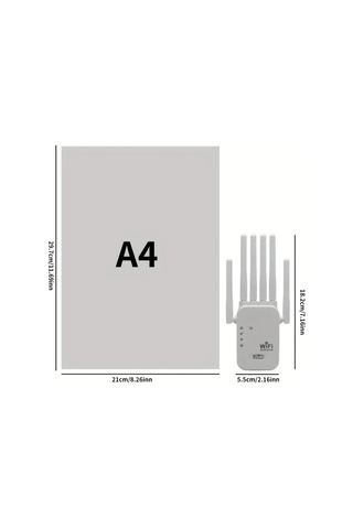 Xuweiwei Beyaz Eu Wifi Extender Wifi Sinyal Yukseltici Wıfı6 Uyumlu 6 Antenli 11000 Kare Metre 35 Cihaz