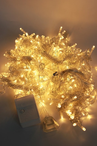 3X3 Metre Perde Led Işık Gün Işığı 8 Fonksiyonlu Eklenebilir Dekoratif Led Işık Yılbaşı Süsü Gün Işığı