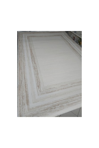 200x290 6m2 Akrilik Dokuma Uzun Ömürlü Halı Ekru Krem
