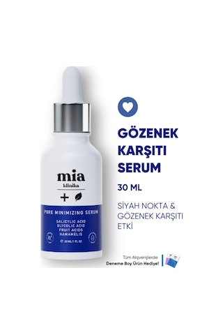 Mia Klinika Gözenek ve Siyah Nokta Gidermeye Yardımcı Serum 30 ML