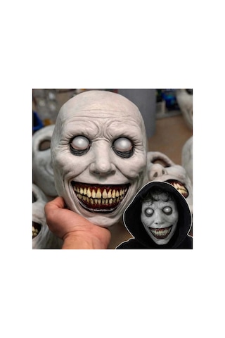 Dehşet Gülüşlü Donuk Göz Efektli Korku Maskesi 22x18 Cm - Parti Gözlüğü & Maske - Hafif Ve Dayanıklı 0 - 99