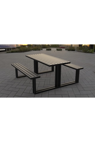 KOMPLE METAL 6 KİŞİLİK PİKNİK MASASI