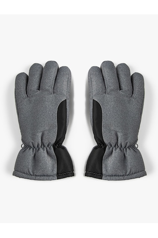 Koton Kayak Eldiveni Peluş Astarlı Gri 4wam50079aa Gri