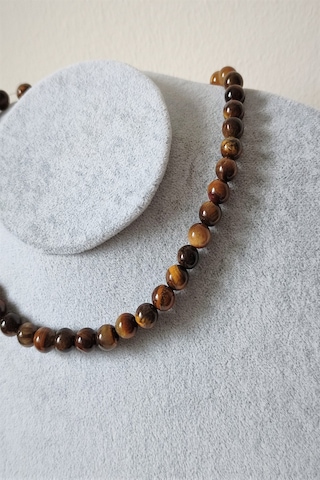 8 Mm Kaplangözü Doğaltaş Kolye Çok Renkli