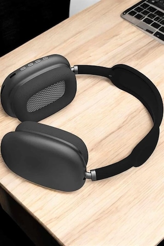 Mey İthalat P9 Plus Kulaklık Siyah Bluetooth Bağlantılı Kulak Üstü Kablosuz