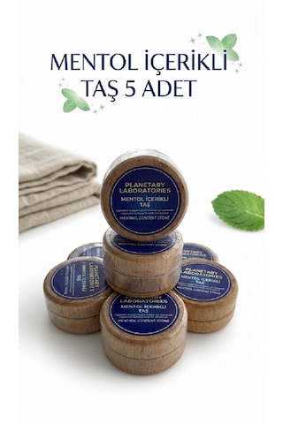 Mentol İçerikli Taş Masaj Taşı Spa Masaj Taşı Serinletici Mentol 5'li
